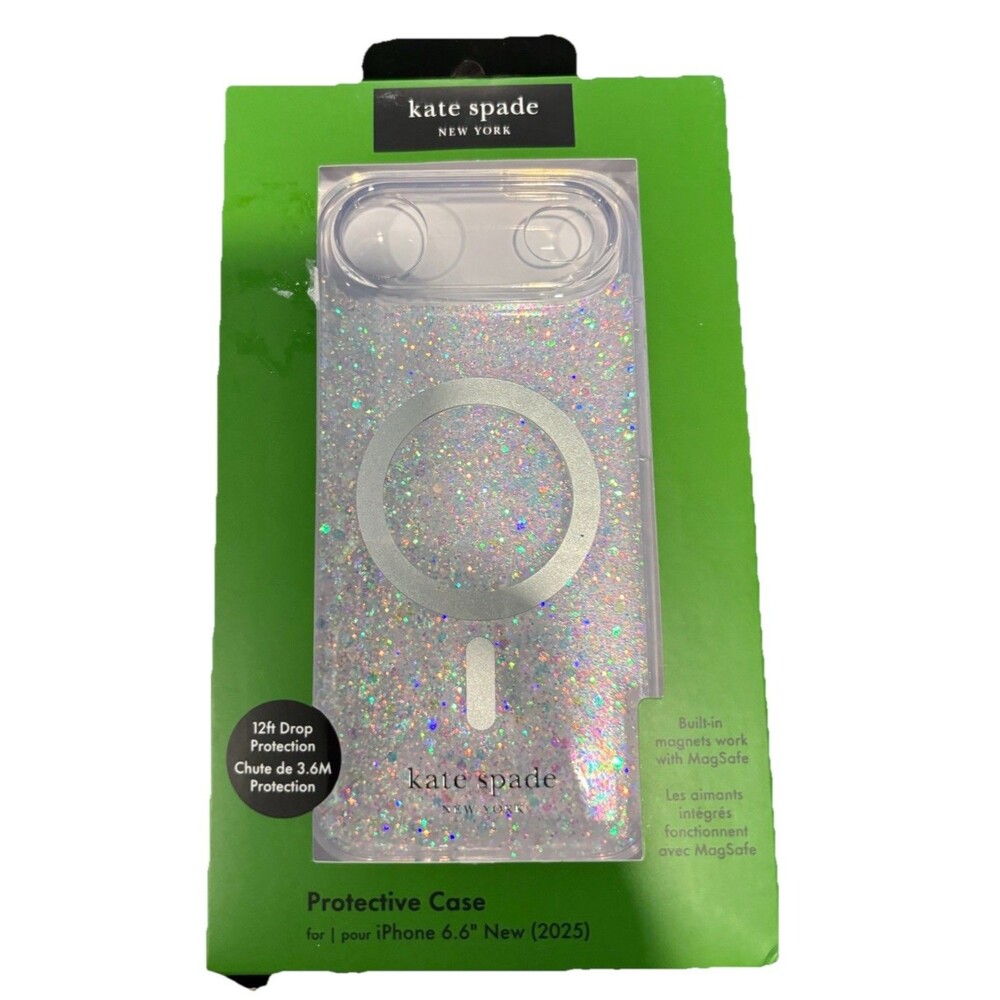 kate spade new york Glitter Clear Apple iPhone Air MagSafe Shockproof Case